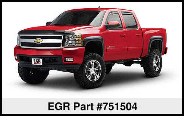 EGR 07-13 Chev Silverado 6-8ft Bed Rugged Look Fender Flares - Set (751504) - Bull Strap
