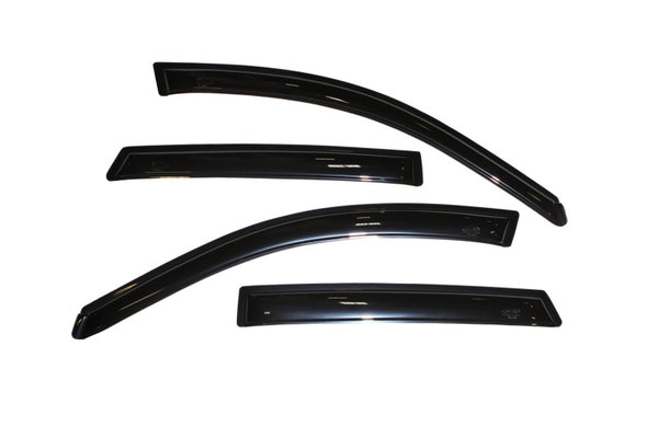 AVS 03-08 Pontiac Vibe Ventvisor Outside Mount Window Deflectors 4pc - Smoke - Bull Strap
