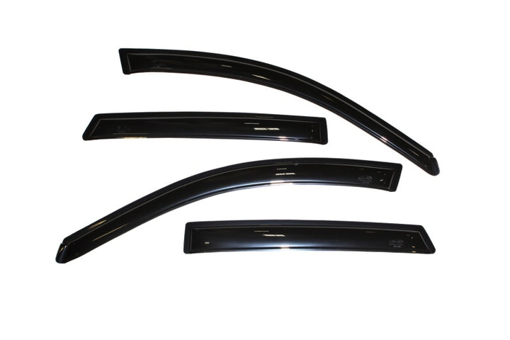 AVS 03-08 Pontiac Vibe Ventvisor Outside Mount Window Deflectors 4pc - Smoke - Bull Strap