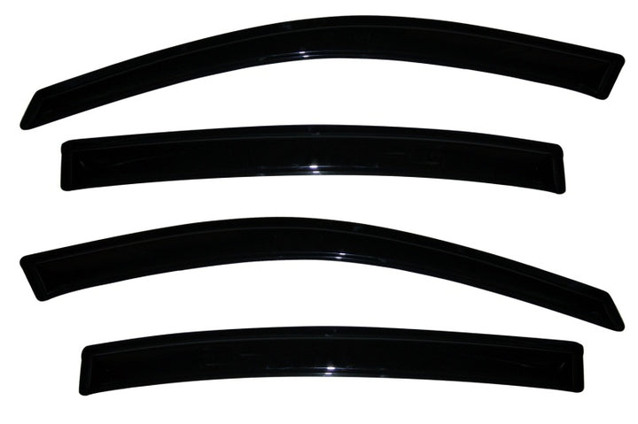 AVS 06-12 Buick Lucerne Ventvisor Outside Mount Window Deflectors 4pc - Smoke - Bull Strap