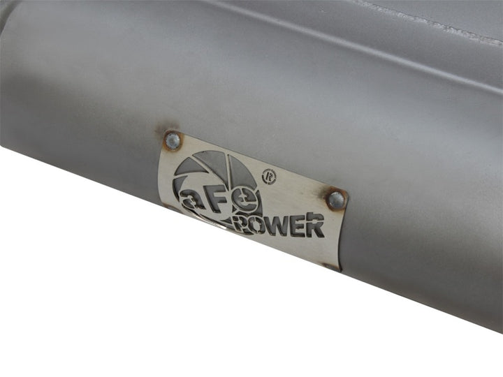 aFe Scorpion Exhaust System Axle Back Aluminized Hi-Tuck 07-17 Jeep Wrangler JK V6 3.6/3.8L - Bull Strap