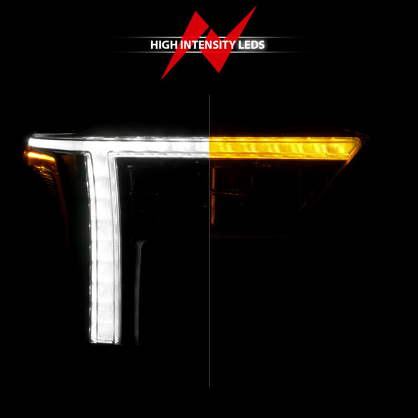 ANZO 22-24 Toyota Tundra (w/Factory LED Refl.) Z-Series Full LED Proj Headlights - Pass. Side ONLY - Bull Strap