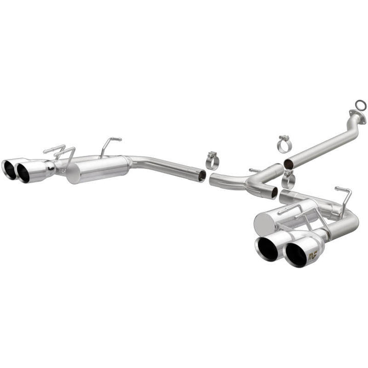 MagnaFlow 18-19 Toyota Camry XSE 2.5L (FWD) Street Series Cat-Back Exhaust w/4in Polished Quad Tips - Bull Strap