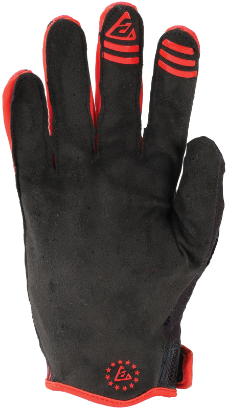 Answer 25 Ascent Prix Gloves Red/Black Youth - Small - Bull Strap