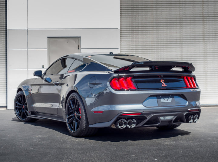 Borla 2020 Ford GT500 5.2L AT 3in ATAK CatBack Exhaust w/ Carbon Fiber Tips - Bull Strap