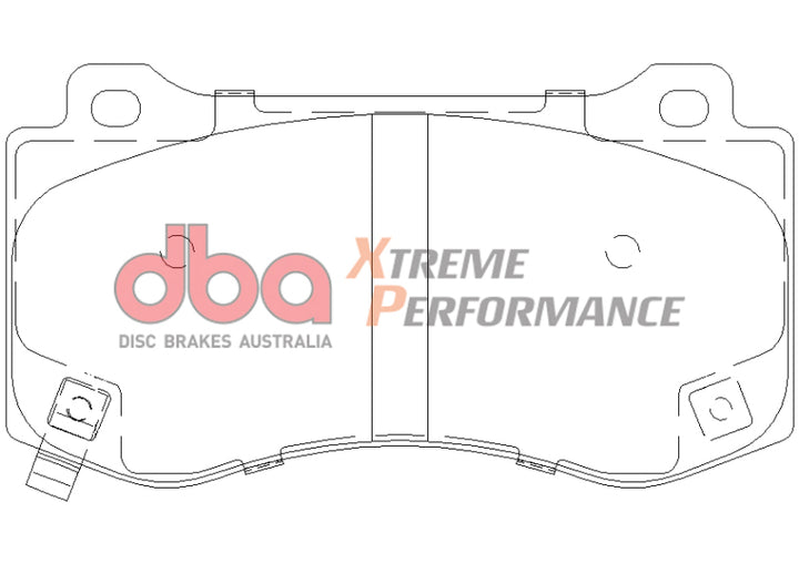 DBA 06-07 Dodge Magnum SRT8 / 06-09 Challenger SRT8 XP650 Front Brake Pads - Bull Strap