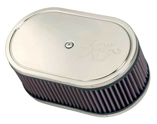 K&N Custom Racing Assembly DDO 9x5-1/2in Oval 3-1/4in Height Vent - Bull Strap