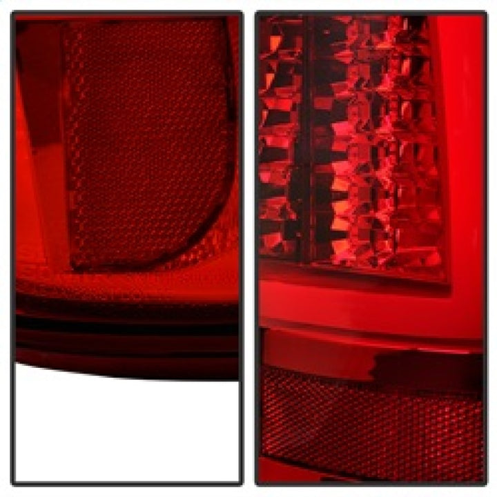 Spyder Chevy Silverado 1500/2500 99-02 Version 2 LED Tail Lights - Red Clear ALT-YD-CS99V2-LED-RC - Bull Strap