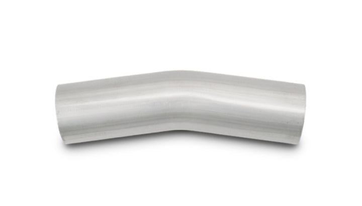 Vibrant 3.5in OD T304 SS 15 Deg Mandrel Bend 5in Leg Length (5.5in Centerline Radius) - Bull Strap