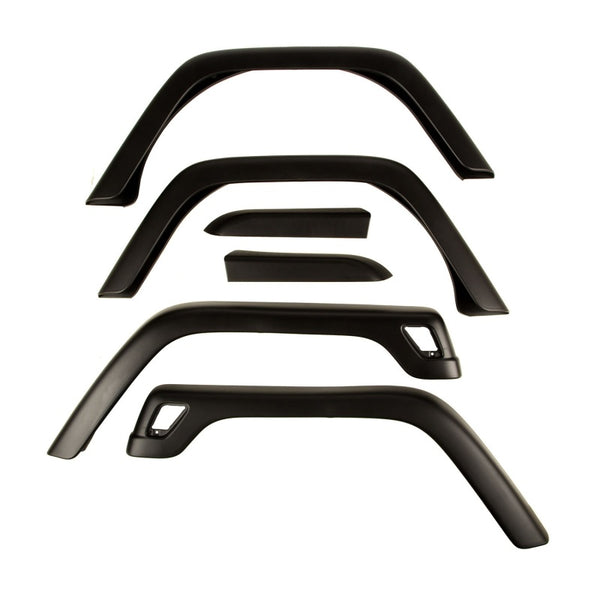 Omix 6-Piece Fender Flare Kit- 97-06 Jeep Wrangler - Bull Strap