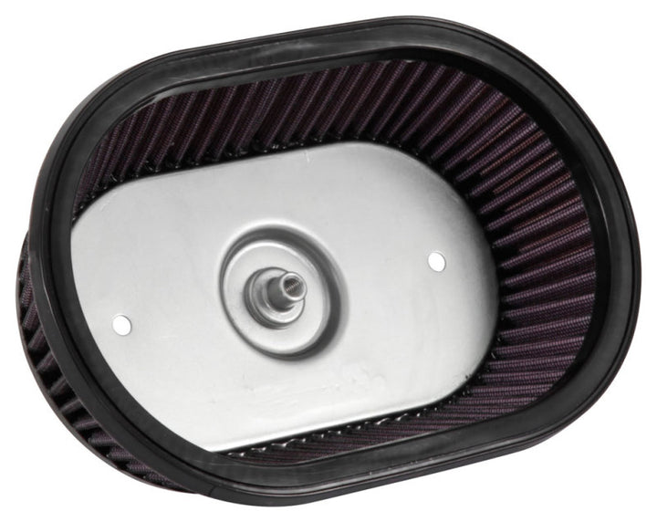 K&N Universal Custom Air Filter - Oval Shape 9.313in OD / 2.375 Height - Bull Strap