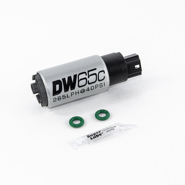 DeatschWerks 265 LPH Compact In-Tank Fuel Pump w/ 02-06 RSX / 01-05 Civic / 06-15 MX5 Set Up Kit - Bull Strap