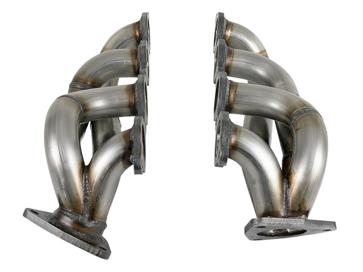 aFe Twisted Steel 1-3/4in 304SS Shorty Headers 2019 GM Silverado / Sierra 1500 V8-5.3L/6.2L - Bull Strap