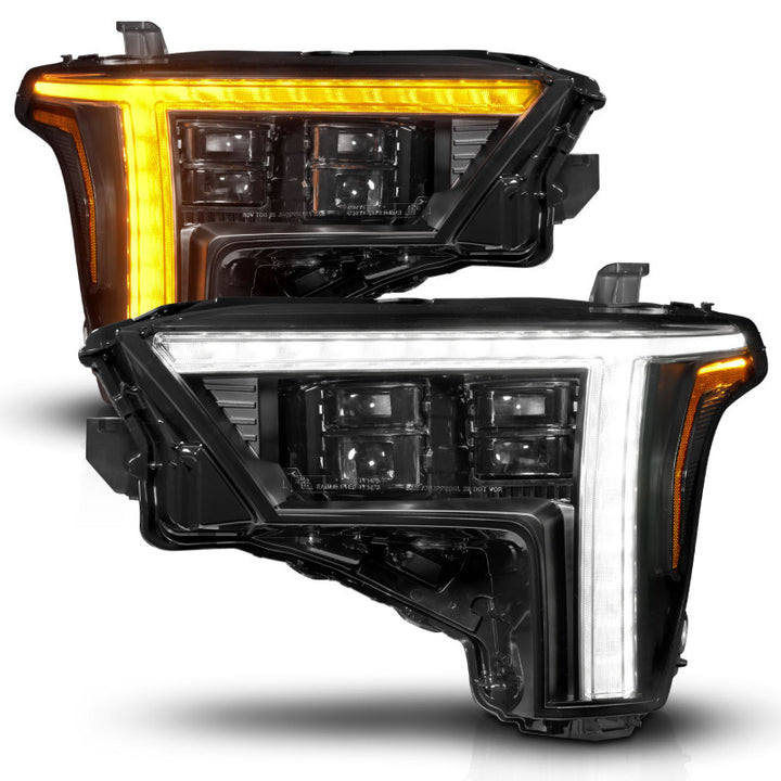 ANZO 22-24 Toyota Tundra (w/Factory LED Refl.) Z-Series Full LED Proj Headlights - Driver Side ONLY - Bull Strap