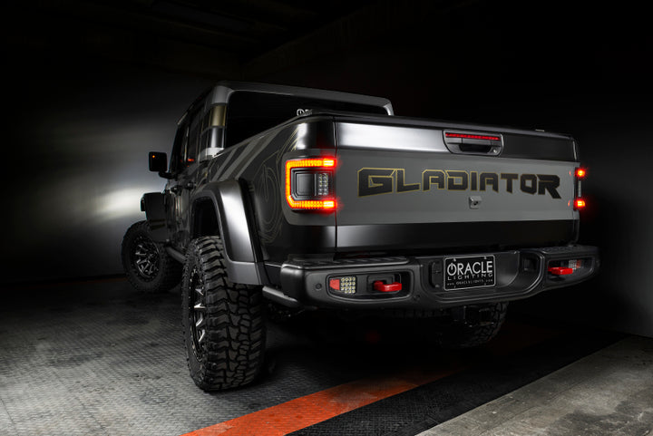 Oracle 2020+ Jeep Gladiator JT Flush Mount LED Tail Lights -  Tinted Lens - Bull Strap