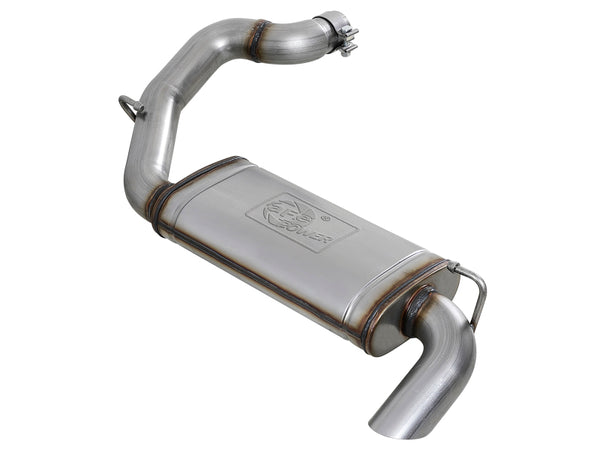 aFe MACH Force-Xp Hi-Tuck 3in 409 SS 18-20 Jeep Wrangler JL 2.0/3.6 Axle-Back Exhaust - Bull Strap