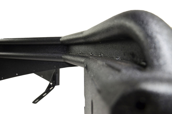 Fishbone Offroad 97-06 Jeep Wrangler TJ Steel Tube Fenders Front 3In Flare - Blk Textured Powdercoat - Bull Strap