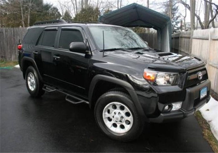 N-Fab Nerf Step 03-09 Toyota 4 Runner SUV 4 Door - Tex. Black - W2W - SRW - 2in - Bull Strap