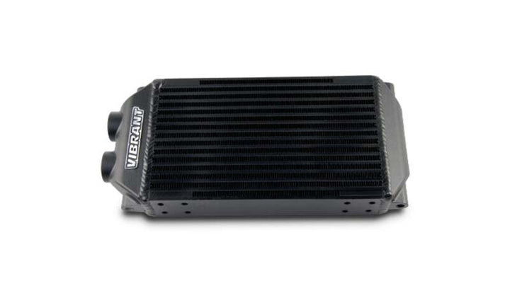Vibrant Double Pass Oil Cooler Assembly 6in x 10in x 2in - Bull Strap