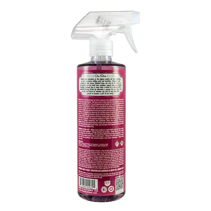 Chemical Guys DeCon Pro Iron Remover & Wheel Cleaner - 16oz - Bull Strap