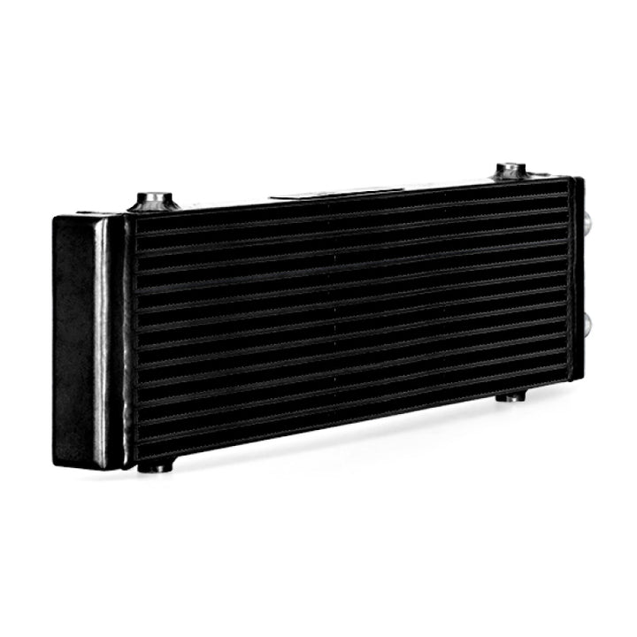 Mishimoto Universal Large Bar and Plate Dual Pass Black Oil Cooler - Bull Strap