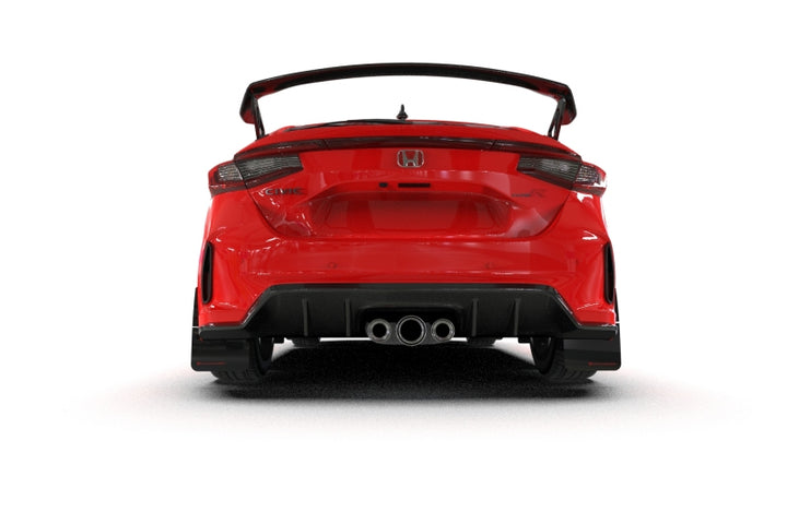 Rally Armor 23-25 Honda Civic Type R Black Mud Flap Red Logo - Bull Strap