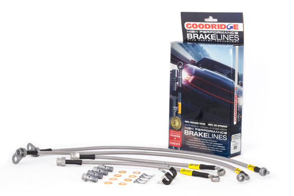 Goodridge 06-19 Mazda MX-5 Miata NC/ND Stainless Steel Brake Line Kit - Bull Strap
