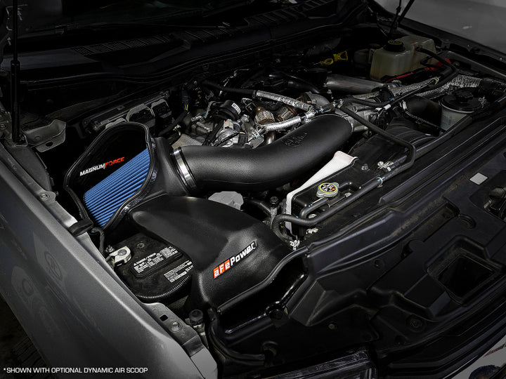 aFe Magnum FORCE Stage-2 Pro 5R Cold Air Intake System 17-18 Ford Diesel Trucks V8-6.7L (td) - Bull Strap