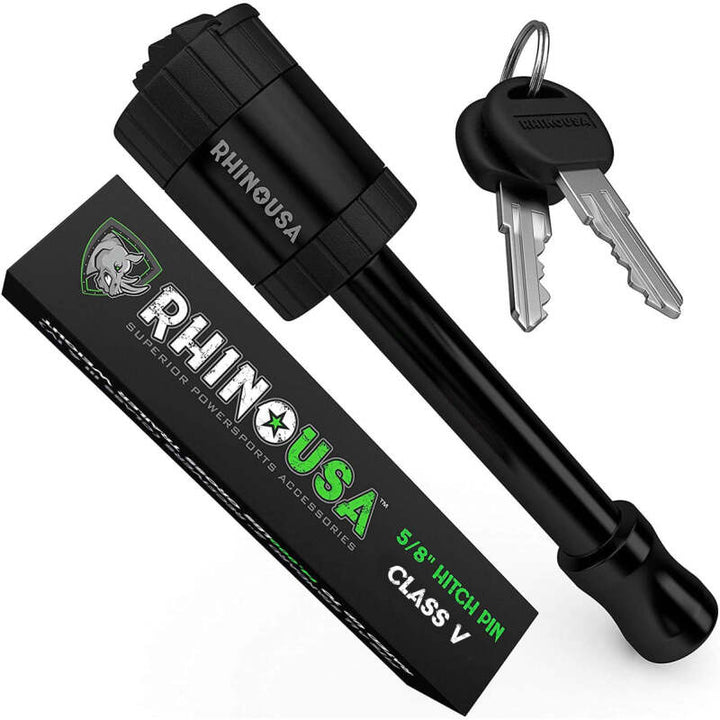 Rhino USA Locking Hitch Pin For 2.5Ft Class V Hitch - Bull Strap