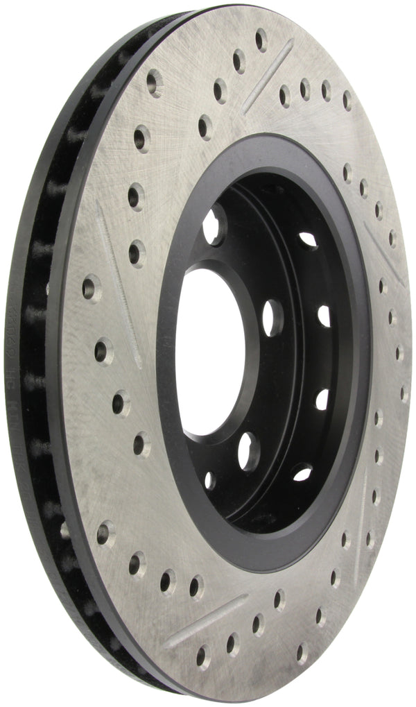 StopTech Slotted & Drilled Sport Brake Rotor - Bull Strap