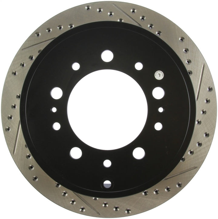 StopTech Slotted & Drilled Sport Brake Rotor - Bull Strap