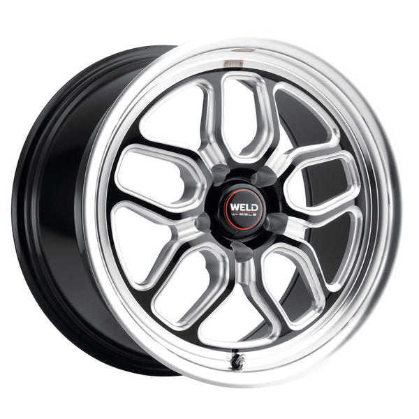 Weld Racing 17x5 Laguna Drag 5x114.3 ET -21 BS2.15 Gloss BLK MIL DIA 78.1 - Bull Strap