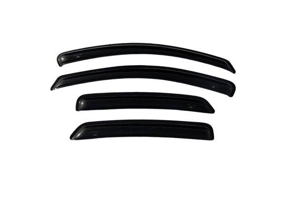 AVS 05-07 Ford Five Hundred Ventvisor Outside Mount Window Deflectors 4pc - Smoke - Bull Strap