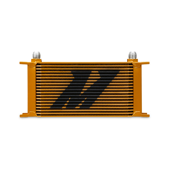 Mishimoto Universal 19 Row Oil Cooler - Gold - Bull Strap