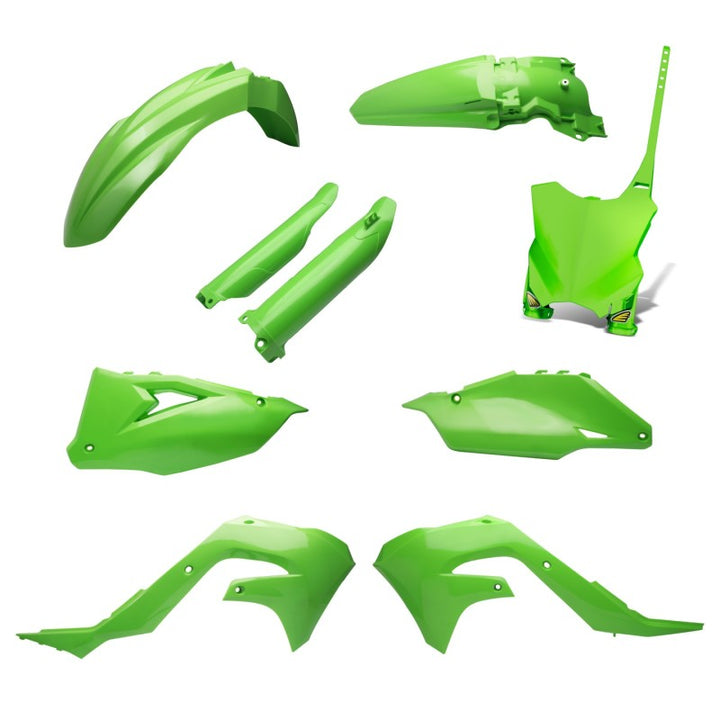 Cycra 21-23 Kawasaki KX250F Powerflow Body Kit - OEM Green - Bull Strap