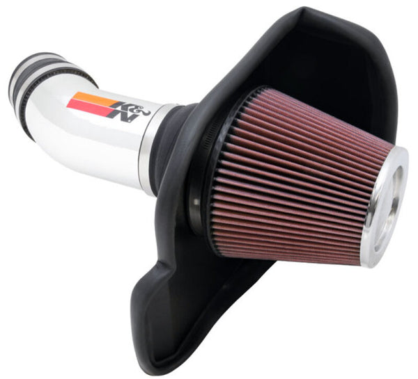 K&N Performance Intake Kit TYPHOON; 11 Dodge Challenger 6.4L V8 - Bull Strap