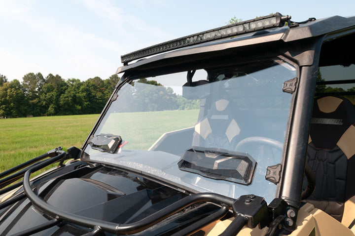 Seizmik 16-23 Polaris General 1000 /4/XP Pro-fit Tool-Less Windshield Vented Poly UV - Bull Strap