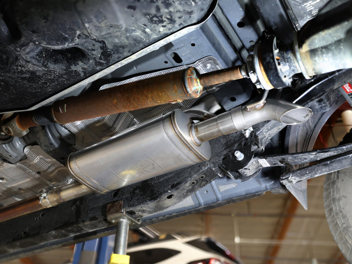 aFe 2024+ Ford Ranger L4-2.3L (t) Rock Basher 2.5in 409SS Cat-Back Exhaust - Bull Strap