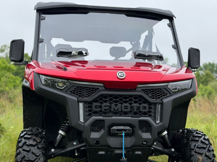 Seizmik 25+ CF Moto U10/ 10 XL Pro Toolless Windshield - Hardcoated - Bull Strap
