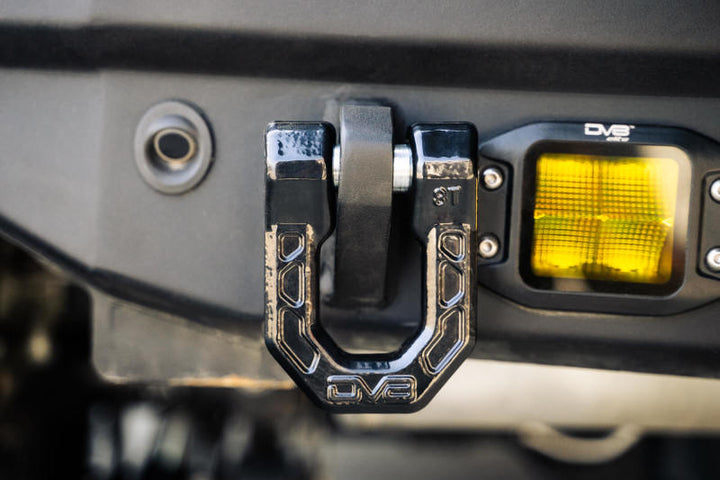 DV8 Offroad Elite Series D-Ring Shackles - Pair (Black) - Bull Strap