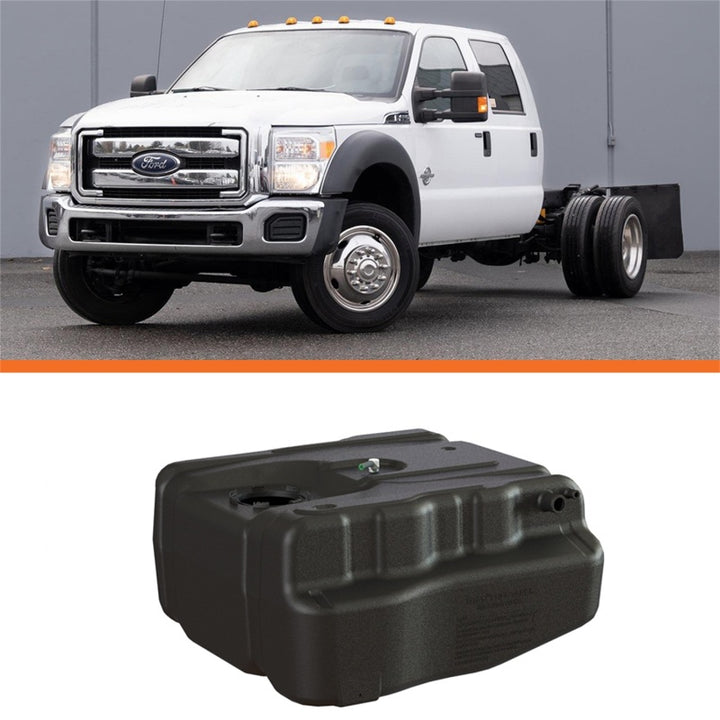 Titan Fuel Tanks 11-19 Ford F-350/F-450 Narrow Frame 40 Gallon After-Axle Utility Fuel Tank - Bull Strap