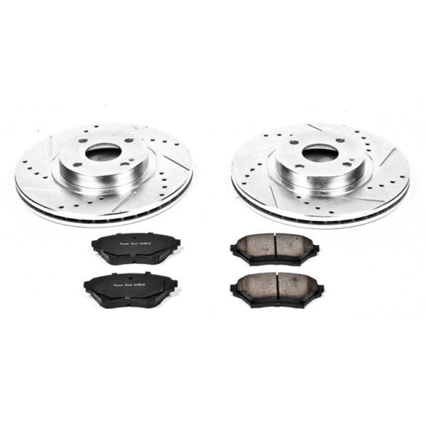 Power Stop 01-05 Mazda Miata Front Z23 Evolution Sport Brake Kit - Bull Strap