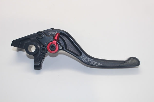 CRG 04-05 Kawasaki ZX10RR/ 01-04 Suzuki GSXR1000 RC2 Brake Lever - Short Black - Bull Strap