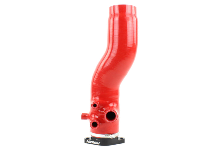 PERRIN 15-21 Subaru WRX / 14-18 Forester XT Turbo Inlet Hose 3in. w/ Turbo Adapter Flange - Red - Bull Strap