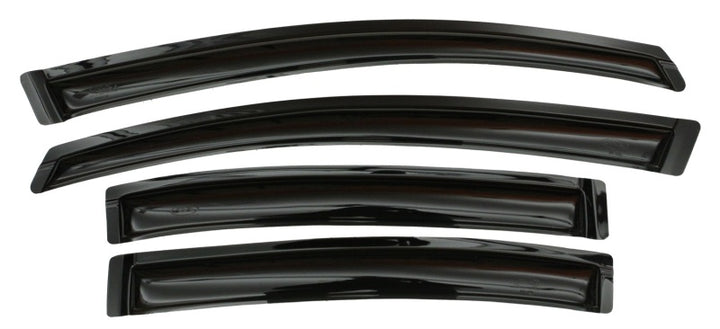 AVS 12-15 Honda Civic Ventvisor Outside Mount Window Deflectors 4pc - Smoke - Bull Strap