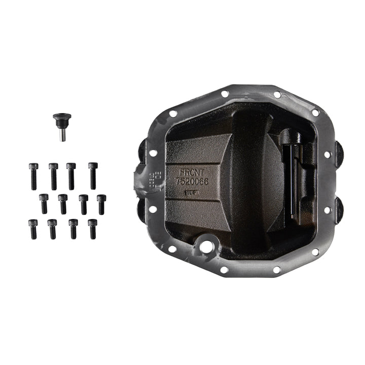 ARB Diff Cover Blk Jeep JL Rubicon Front - Bull Strap