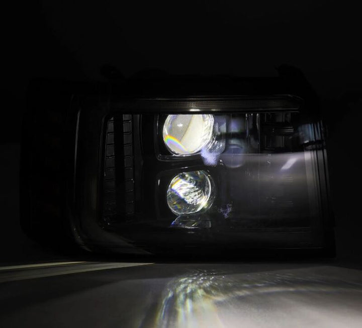 AlphaRex 92-96 Ford F Series - LUXX-Series Projector Headlights - Bull Strap