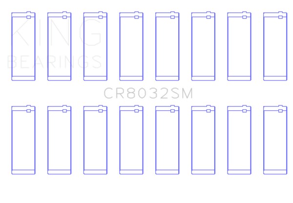 King Engine Bearings Chrysler V8 5.7L/6.1L/6.4L Hemi Rod Bearing Set - Size STD - Bull Strap