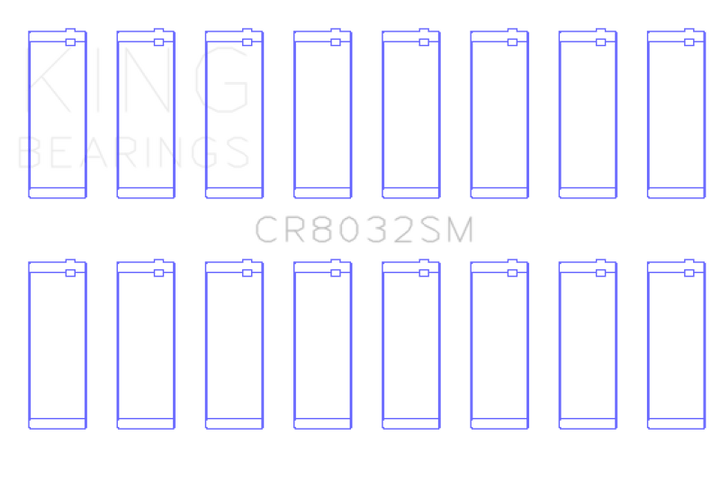 King Engine Bearings Chrysler V8 5.7L/6.1L/6.4L Hemi Rod Bearing Set - Size STD - Bull Strap