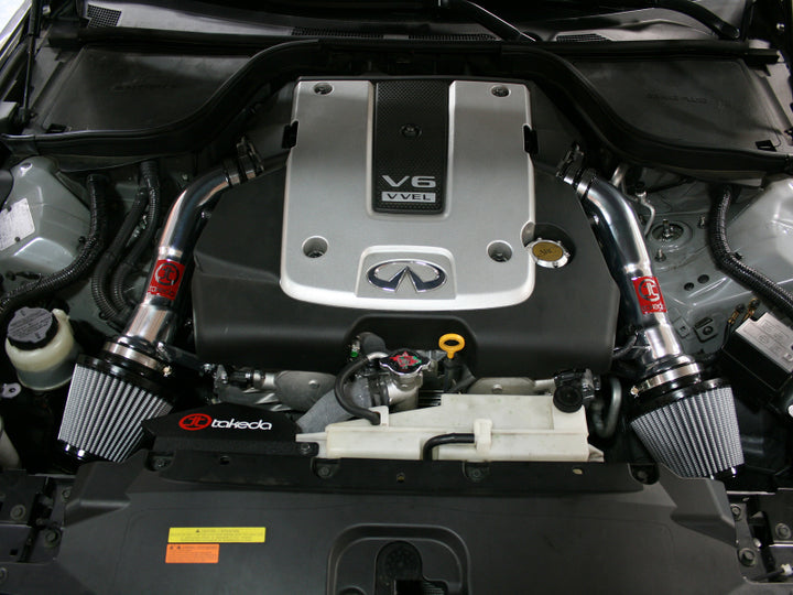 aFe Takeda Intakes Stage-2 PDS AIS PDS Infiniti G37 Coupe 08-12 V6-3.7L (pol) - Bull Strap
